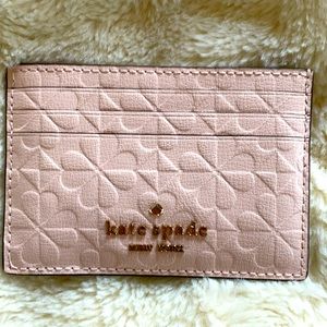 Light pink Kate spade card holder